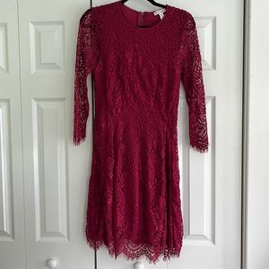 Lace Long Sleeve Dress